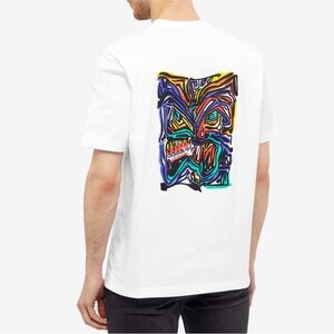 Rare Adidas Originals Adventure Munchman Cotton Graphic Tee Men’s White M